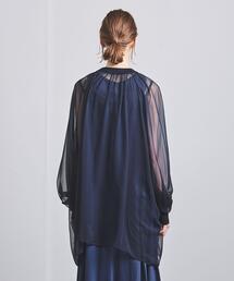 HYKE　ハイク　シアーシフォンカットソー HYKE（ハイク）の「＜HYKE（ハイク）＞シアー シフォン