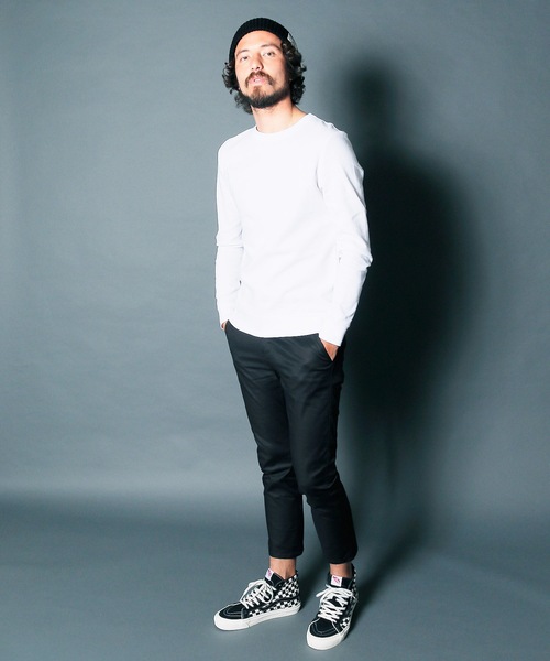 Magine(マージン)の「CTN STRETCH SERGE CROPPED TAPERED PANTS : コットンストレッチ サージ クロップドパンツ(チノパンツ・メンズ・ブラック/ベージュ/ネイビー/オリーブ・44/46/48)」の13枚目の写真