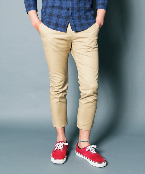 Magine(マージン)の「CTN STRETCH SERGE CROPPED TAPERED PANTS : コットンストレッチ サージ クロップドパンツ(チノパンツ・メンズ・ブラック/ベージュ/ネイビー/オリーブ・44/46/48)」の16枚目の写真