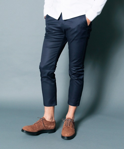 Magine(マージン)の「CTN STRETCH SERGE CROPPED TAPERED PANTS : コットンストレッチ サージ クロップドパンツ(チノパンツ・メンズ・ブラック/ベージュ/ネイビー/オリーブ・44/46/48)」の5枚目の写真