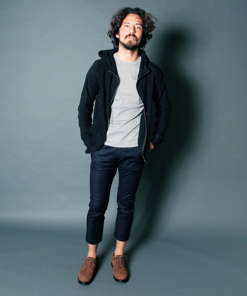 Magine(マージン)の「CTN STRETCH SERGE CROPPED TAPERED PANTS : コットンストレッチ サージ クロップドパンツ(チノパンツ・メンズ・ブラック/ベージュ/ネイビー/オリーブ・44/46/48)」の10枚目の写真