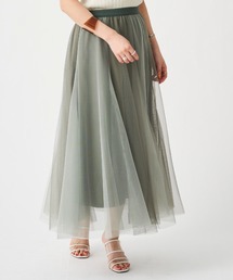 Chez toi | 配色チュールスカート(スカート)