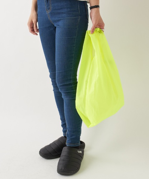 Actually（アクチュアリー）の「HUNGBAG エコバッグ L（エコバッグ/サブバッグ・レディース・グレー/グリーン/イエロー/ブラック・フリー）」の4枚目の写真