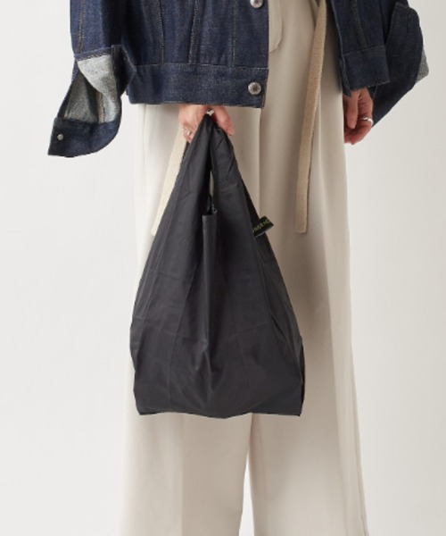 Actually（アクチュアリー）の「HUNGBAG エコバッグ L（エコバッグ/サブバッグ・レディース・グレー/グリーン/イエロー/ブラック・フリー）」の2枚目の写真