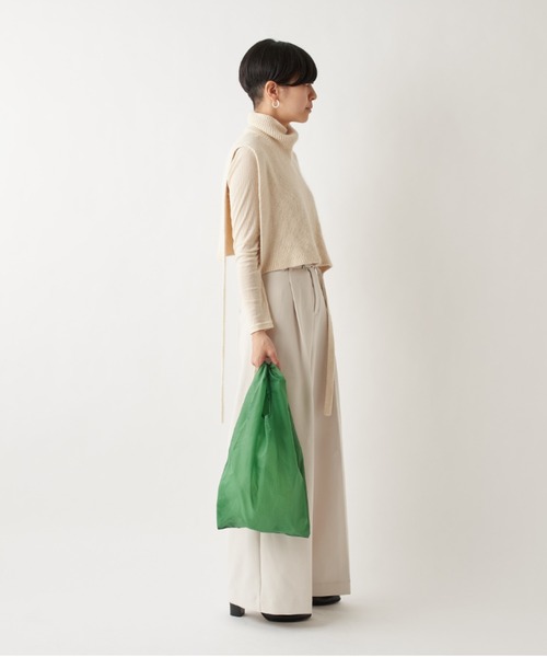 Actually（アクチュアリー）の「HUNGBAG エコバッグ L（エコバッグ/サブバッグ・レディース・グレー/グリーン/イエロー/ブラック・フリー）」の15枚目の写真