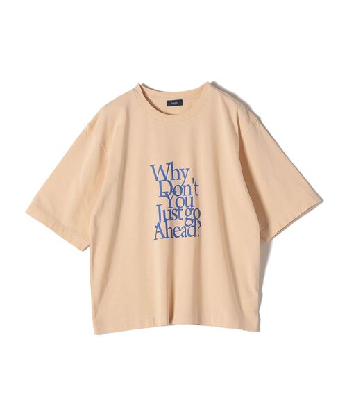 SHIPS(シップス)の「オリジナルロゴTEE(Tシャツ/カットソー・レディース・キャメル/ベージュ/ライトホワイト/ホワイト・ONE SIZE)」の4枚目の写真