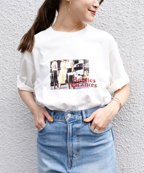 SHIPS(シップス)の「オリジナルロゴTEE(Tシャツ/カットソー・レディース・キャメル/ベージュ/ライトホワイト/ホワイト・ONE SIZE)」の16枚目の写真