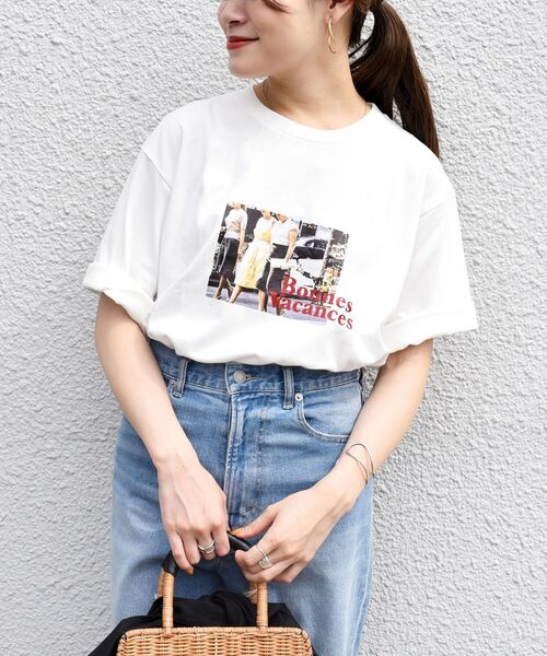 SHIPS(シップス)の「オリジナルロゴTEE(Tシャツ/カットソー・レディース・キャメル/ベージュ/ライトホワイト/ホワイト・ONE SIZE)」の17枚目の写真