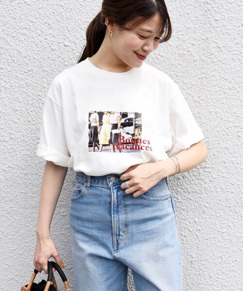 SHIPS(シップス)の「オリジナルロゴTEE(Tシャツ/カットソー・レディース・キャメル/ベージュ/ライトホワイト/ホワイト・ONE SIZE)」の18枚目の写真