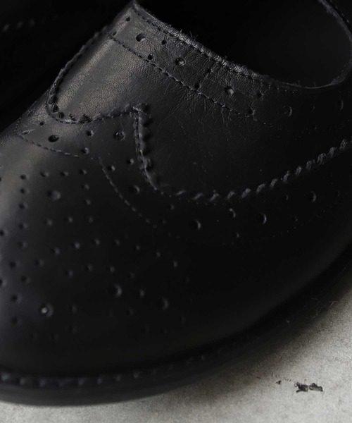 antiqua（アンティカ）の「ウィングチップストラップシューズ（ローファー・レディース・ブラック・LL/S/M/L）」の20枚目の写真