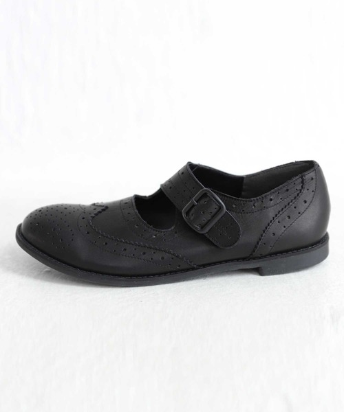 antiqua（アンティカ）の「ウィングチップストラップシューズ（ローファー・レディース・ブラック・LL/S/M/L）」の7枚目の写真