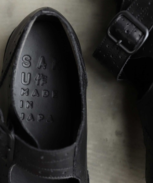 antiqua（アンティカ）の「ウィングチップストラップシューズ（ローファー・レディース・ブラック・LL/S/M/L）」の10枚目の写真