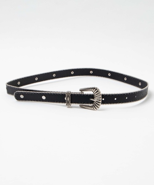 WEGO(ウィゴー)の「WEGO/ウエスタンチェーンミックスベルト(ベルト・レディース・ベージュ/ブラック/その他1・FREE)」の6枚目の写真