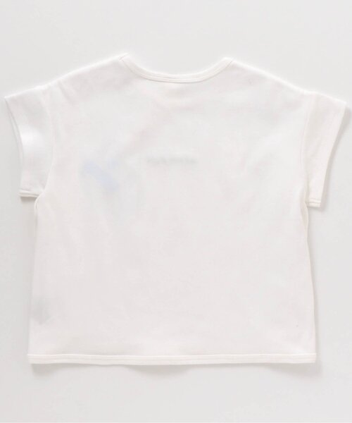 apres les cours（アプレレクール）の「/カラバリロゴTシャツ_接触冷感（Tシャツ/カットソー・キッズ・オフホワイト/ベージュ/オレンジ/サックスブルー/ミント・140/100/90/120/130/80/110）」の15枚目の写真