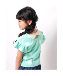 Noeil aime BeBe（ノイユエイムベベ）の「Noeil aime BeBe/バックコンシャスリボンドット半袖Tシャツ(90~130cm)（Tシャツ/カットソー・キッズ）」