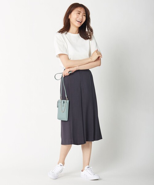 J.PRESS Ladies（J.プレス レディス）の「【イージーケア・接触冷感・洗える】マルソースパンボイル パンツ（その他パンツ・レディース・グレー系/黄土色系/ネイビー系・S/XS/XXS）」の8枚目の写真
