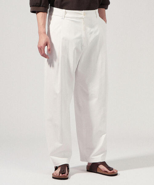 TOMORROWLAND （トゥモローランド）の「コットンポリエステル スーパーワイドパンツ（その他パンツ・メンズ・ライトグリーン/ホワイト/ブラウン/ネイビー・S/XS/M）」の7枚目の写真