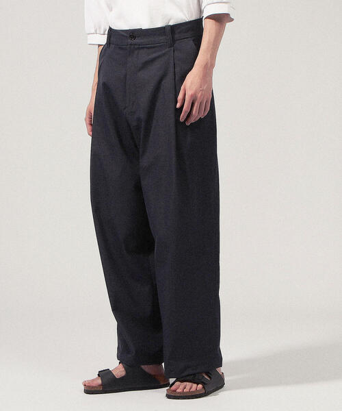 TOMORROWLAND （トゥモローランド）の「コットンポリエステル スーパーワイドパンツ（その他パンツ・メンズ・ライトグリーン/ホワイト/ブラウン/ネイビー・S/XS/M）」の13枚目の写真