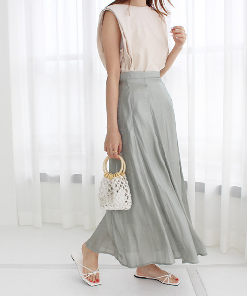 MODE ROBE（モードローブ）の「タックショルダータンクトップ（タンクトップ・レディース・ホワイト/ブラック/ベージュ/ピンク・FREE）」の11枚目の写真