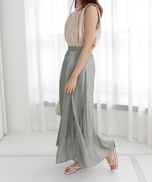 MODE ROBE（モードローブ）の「タックショルダータンクトップ（タンクトップ・レディース・ホワイト/ブラック/ベージュ/ピンク・FREE）」の12枚目の写真