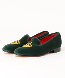 Tricker's CHURCHILL/VELVET GREEN CROWN/LEATHER SOLE