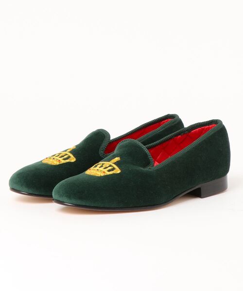 Tricker's(トリッカーズ)の「Tricker's CHURCHILL/VELVET GREEN CROWN/LEATHER SOLE(ドレスシューズ・メンズ・グリーン・UK7/UK9/UK6)」の1枚目の写真