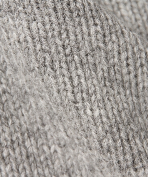 mystic（ミスティック）の「シェットランドビッグニット（ニット/セーター・レディース・オフホワイト/ブラック/グレー・ﾌﾘ-）」の9枚目の写真