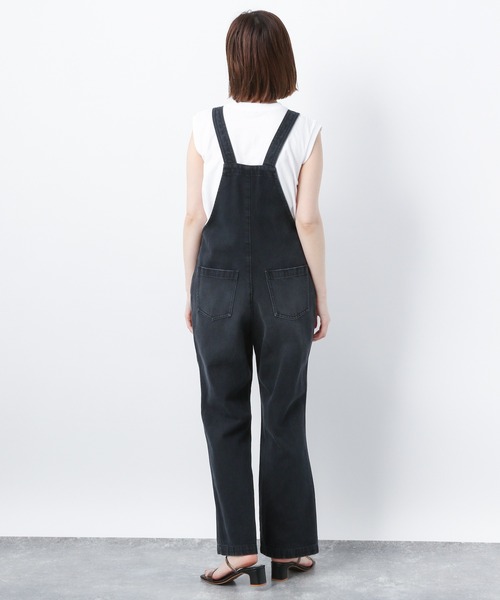 A part by(アパートバイ)の「デニムフレアオーバーオール 952618(サロペット/オーバーオール・レディース・ブラック/ブルー・FREE)」の8枚目の写真