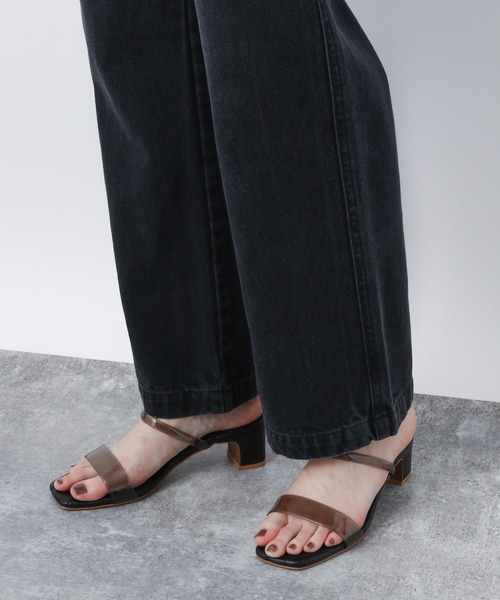 A part by(アパートバイ)の「デニムフレアオーバーオール 952618(サロペット/オーバーオール・レディース・ブラック/ブルー・FREE)」の14枚目の写真