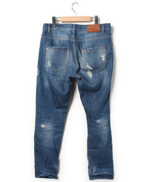 ZARA（ザラ）の「加工デニムパンツ（デニムパンツ・レディース・ネイビー・38）」の2枚目の写真