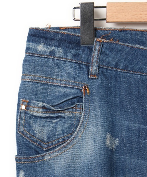ZARA（ザラ）の「加工デニムパンツ（デニムパンツ・レディース・ネイビー・38）」の3枚目の写真