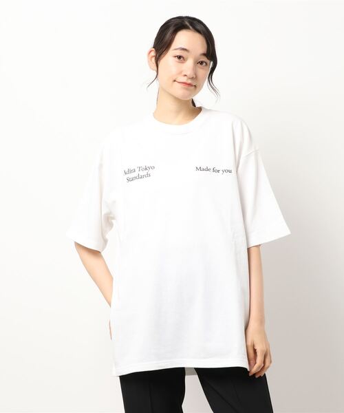 ADIRA（アディラ）の「ユニセックスヘビーオンスシシュウT（Tシャツ/カットソー・レディース・カーキ/アイボリー/キナリ/サックスブルー・LARGE）」の7枚目の写真
