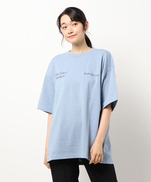 ADIRA（アディラ）の「ユニセックスヘビーオンスシシュウT（Tシャツ/カットソー・レディース・カーキ/アイボリー/キナリ/サックスブルー・LARGE）」の9枚目の写真