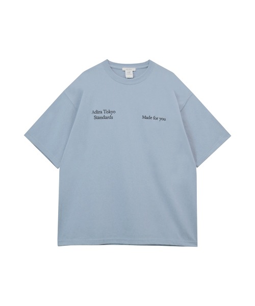 ADIRA（アディラ）の「ユニセックスヘビーオンスシシュウT（Tシャツ/カットソー・レディース・カーキ/アイボリー/キナリ/サックスブルー・LARGE）」の22枚目の写真