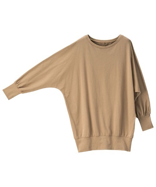 GeeRA(ジーラ)の「綿100%ボートネックドルマンカットソー(Tシャツ/カットソー・レディース・ベージュ/オフホワイト/ブラック/ボルドー・X-LARGE/LARGE/XX-LARGE/MEDIUM)」の11枚目の写真