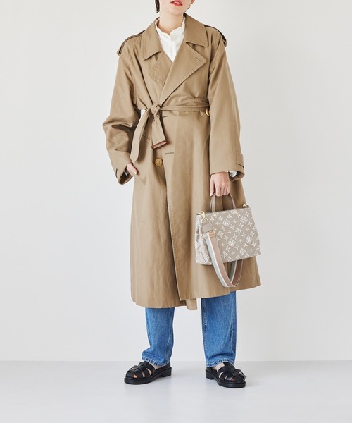 russet(ラシット)の「《SHOPPER》トートバッグ S【コットンジャガード】(CE-104)(ハンドバッグ・レディース・ベージュ/グレー/ライトグレー/キャメル/ライトグレー系2/ベージュ系2/イエロー/ライトピンク・FREE)」の14枚目の写真