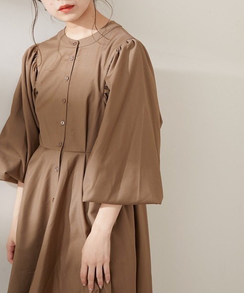 Chico（チコ）の「ボリューム袖イレヘムチュニック（チュニック・レディース・グレー/ブラウン/ベージュ・FREE）」の17枚目の写真