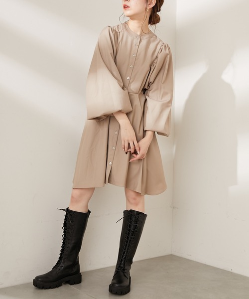 Chico（チコ）の「ボリューム袖イレヘムチュニック（チュニック・レディース・グレー/ブラウン/ベージュ・FREE）」の20枚目の写真