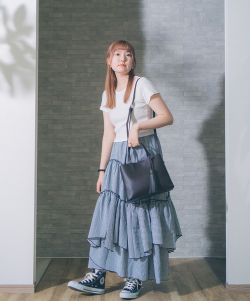 Ungrid(アングリッド)の「【Ungrid/アングリッド】 ビッグタッセルハンドバッグ(ハンドバッグ・レディース・ブラック/ダークブラウン/ベージュ/ブラウン系その他/アイボリー/ダークベージュ/ワイン/キャメル・FREE)」の19枚目の写真