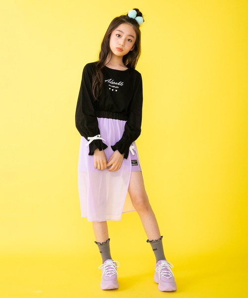 JENNI love(ジェニィラブ)の「配色メロークルーソックス(ソックス/靴下・キッズ・オフホワイト/グレー/ブラック・19-21cm/22-24cm)」の10枚目の写真