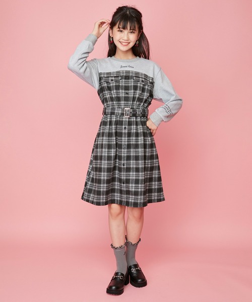 JENNI love(ジェニィラブ)の「配色メロークルーソックス(ソックス/靴下・キッズ・オフホワイト/グレー/ブラック・19-21cm/22-24cm)」の12枚目の写真