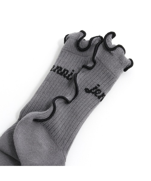 JENNI love(ジェニィラブ)の「配色メロークルーソックス(ソックス/靴下・キッズ・オフホワイト/グレー/ブラック・19-21cm/22-24cm)」の14枚目の写真