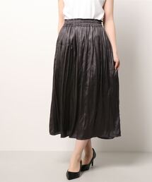 Te chichi | チンツサテンギャザーロングスカート(スカート)