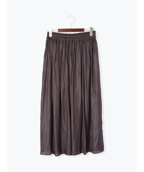 Te chichi（テチチ）の「チンツサテンギャザーロングスカート（スカート・レディース・パープル/グリーン/チャコール・ﾌﾘ-）」の13枚目の写真