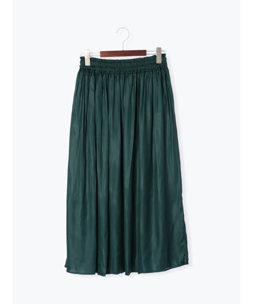Te chichi（テチチ）の「チンツサテンギャザーロングスカート（スカート・レディース・パープル/グリーン/チャコール・ﾌﾘ-）」の14枚目の写真