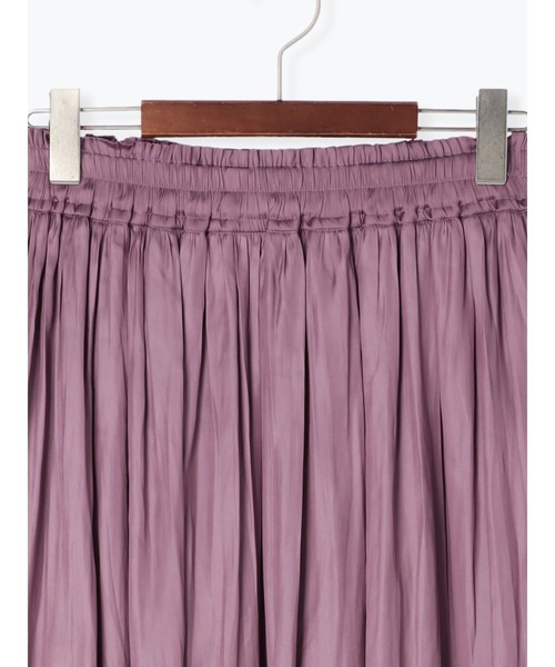 Te chichi（テチチ）の「チンツサテンギャザーロングスカート（スカート・レディース・パープル/グリーン/チャコール・ﾌﾘ-）」の17枚目の写真
