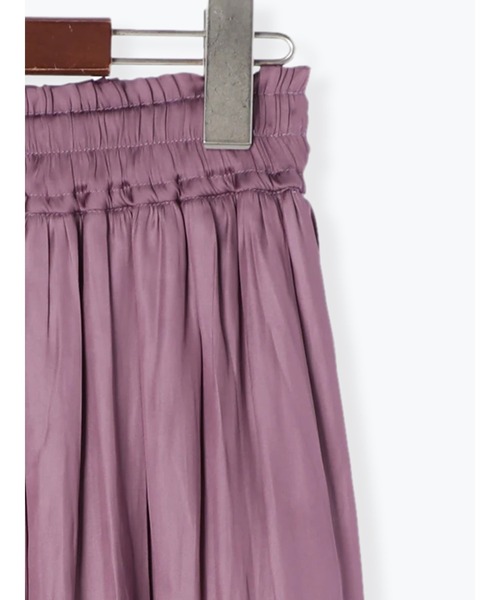 Te chichi（テチチ）の「チンツサテンギャザーロングスカート（スカート・レディース・パープル/グリーン/チャコール・ﾌﾘ-）」の18枚目の写真