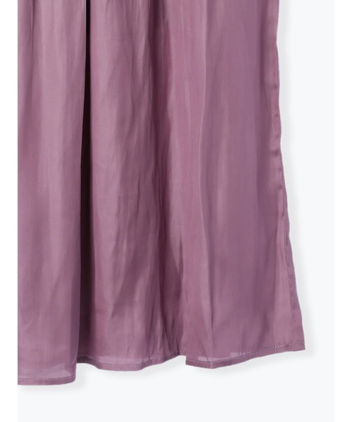 Te chichi（テチチ）の「チンツサテンギャザーロングスカート（スカート・レディース・パープル/グリーン/チャコール・ﾌﾘ-）」の19枚目の写真