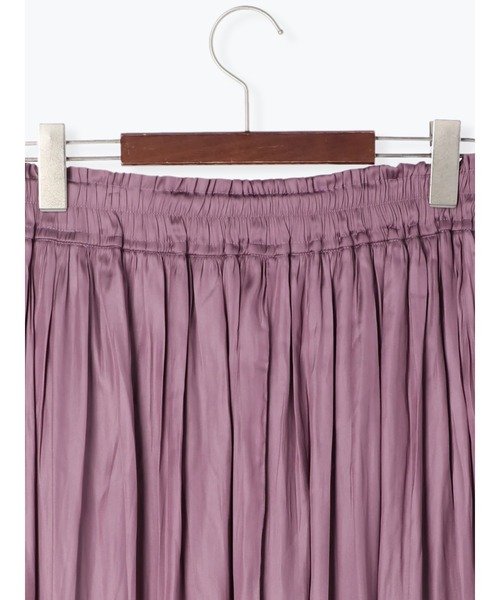 Te chichi（テチチ）の「チンツサテンギャザーロングスカート（スカート・レディース・パープル/グリーン/チャコール・ﾌﾘ-）」の20枚目の写真