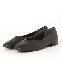 NUOVO | NUOVO ヌオーヴォ SQ V-CUT 1.5 スクエア　バレエ 1.5 NE30253 BLACK(パンプス)